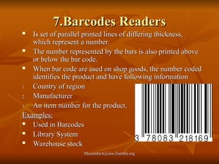Rv Barcode Library Ch 3 - Input and OutPut Devices on c.ppt