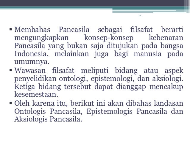 Pancasila Sebagai Sistem Filsafat