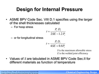 pressure vessel details for design and it components | PPT