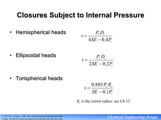 pressure vessel details for design and it components | PPT