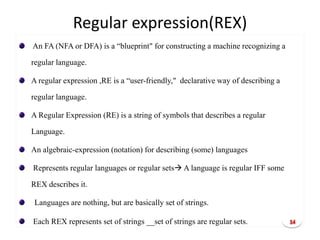 Ch3 4 regular expression and grammar | PDF
