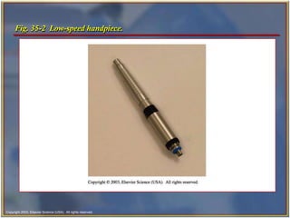 Copyright 2003, Elsevier Science (USA). All rights reserved.
Fig. 35-2 Low-speed handpiece.
 
