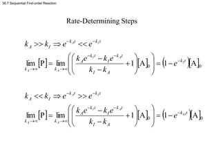 Rate-Determining Steps
      
      0
0
0
0
A
1
A
1
lim
P
lim
A
1
A
1
lim
P
lim
t
k
A
I
t
k
I
t
k
A
k
k
t
...