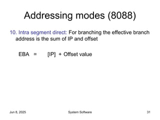 Ip Offset Machine Architecture of Intel 8088 and addressing modes | PPT
