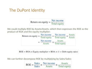 Decompose Roe Ch3 Accounting Financial Statements Ratio Analysis | PPTX