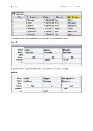 CBSE Grade 8 Computer Science Ch 3 Advanced Features of Access 2016 ...