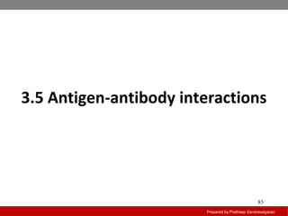 3.5 Antigen-antibody interactions
Prepared by Pratheep Sandrasaigaran
85
 