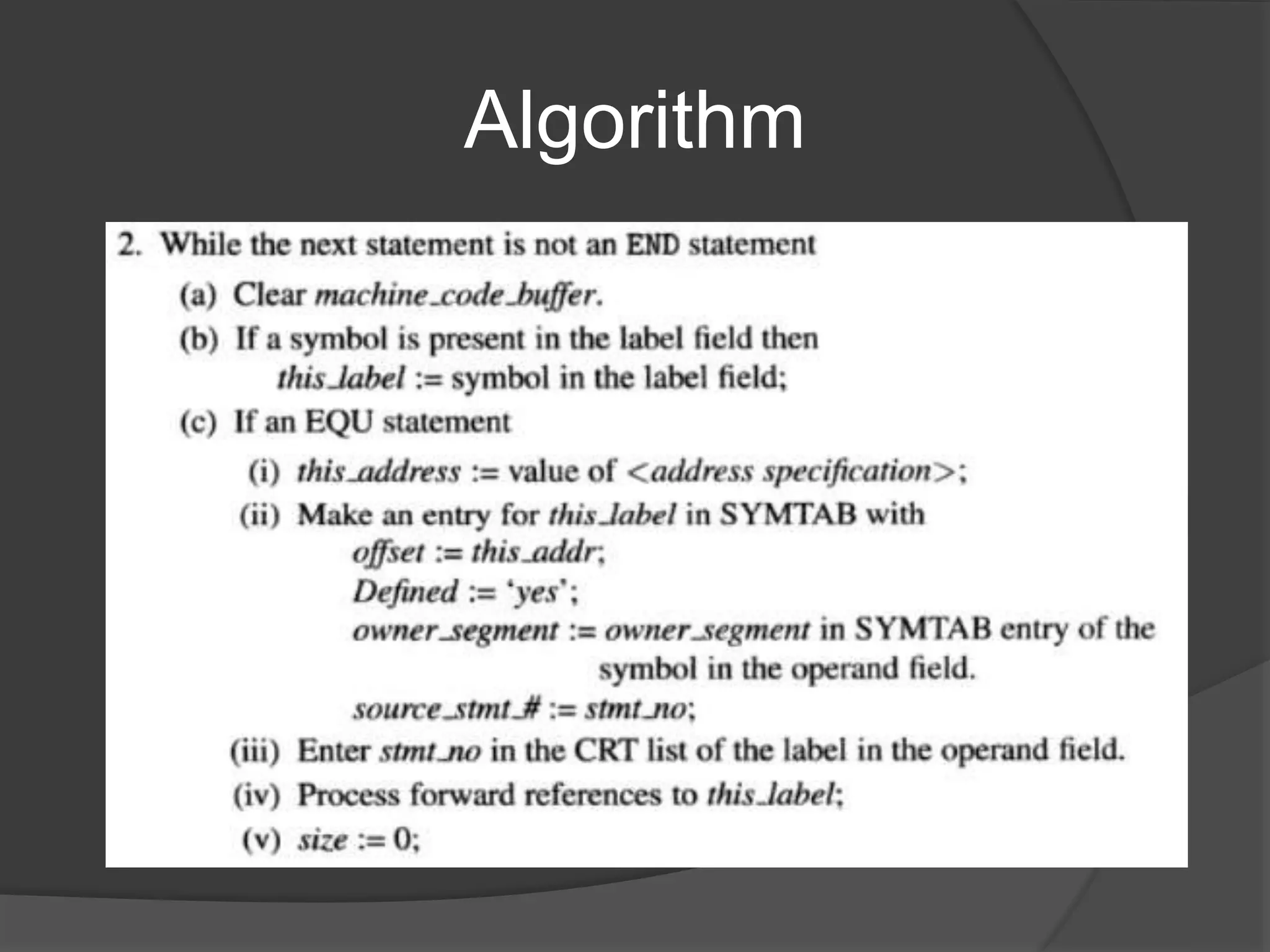 Algorithm
 