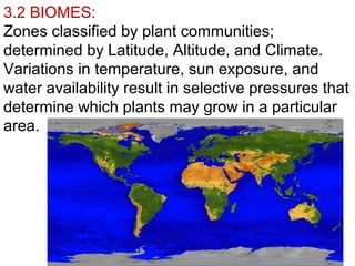 Biome Variation Ch3 communities, biomes, ecosystems | PPT