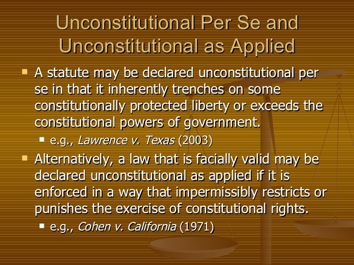 Ch 3 Constitutional Limitations on the Prohibition of Criminal Conduct