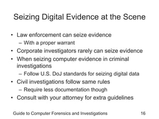 Seized Evidence Notes Ch 3C Processing Crime and Incident Scenes.ppt