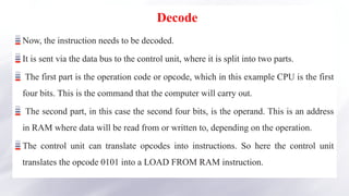 Opcode And Command Examples Ch 3 CPU.pptx Architecture computer organization | PPTX