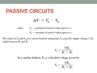 PASSIVE CIRCUITS
 