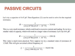 PASSIVE CIRCUITS
 