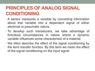 Analog signal Conditioning