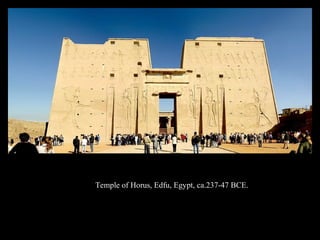 Temple of Horus, Edfu, Egypt, ca.237-47 BCE.
 