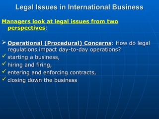 Ch3 IM.ppt The Political and Legal Environments Facing Business | PPT