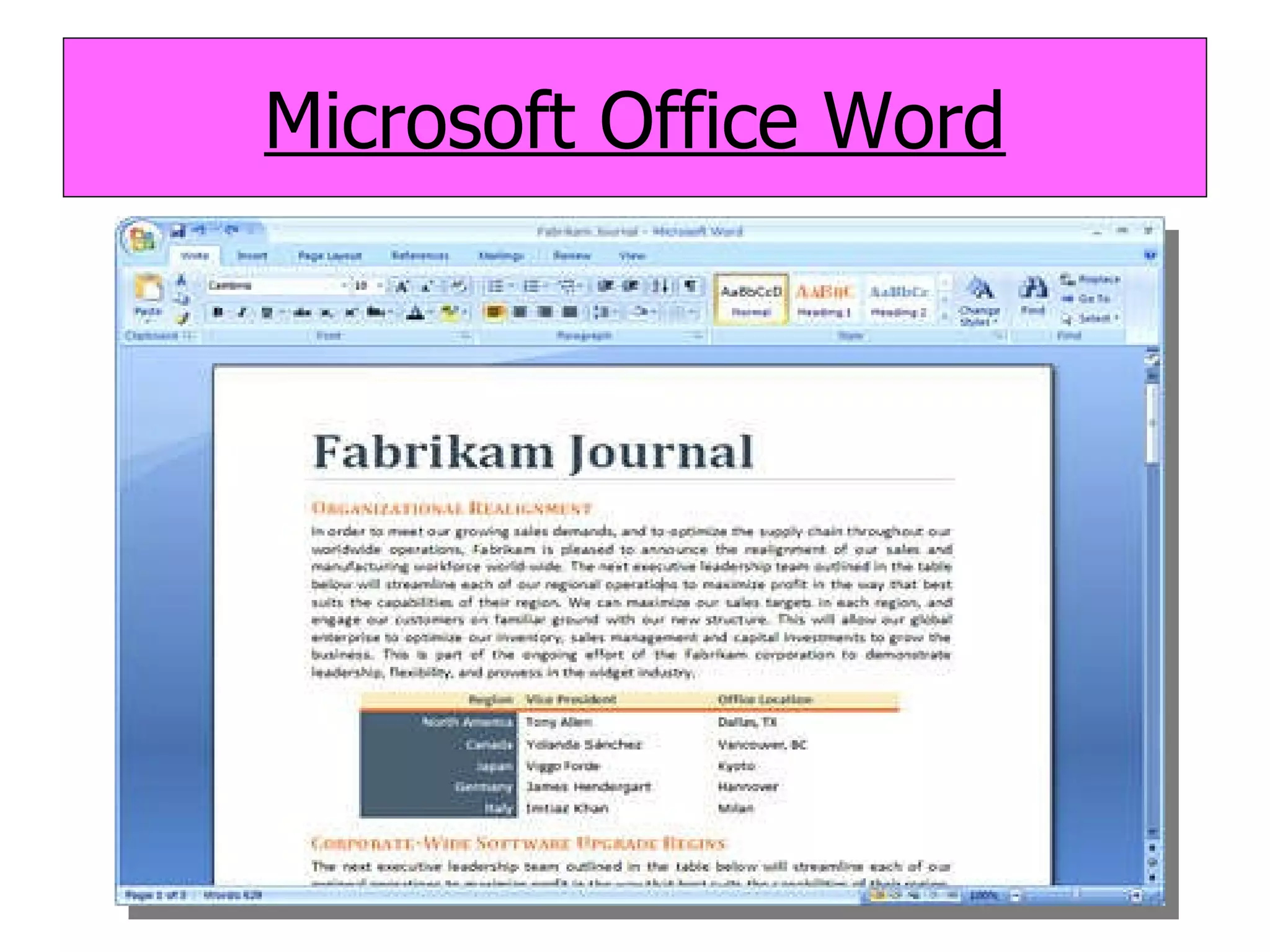 Microsoft Office Word 