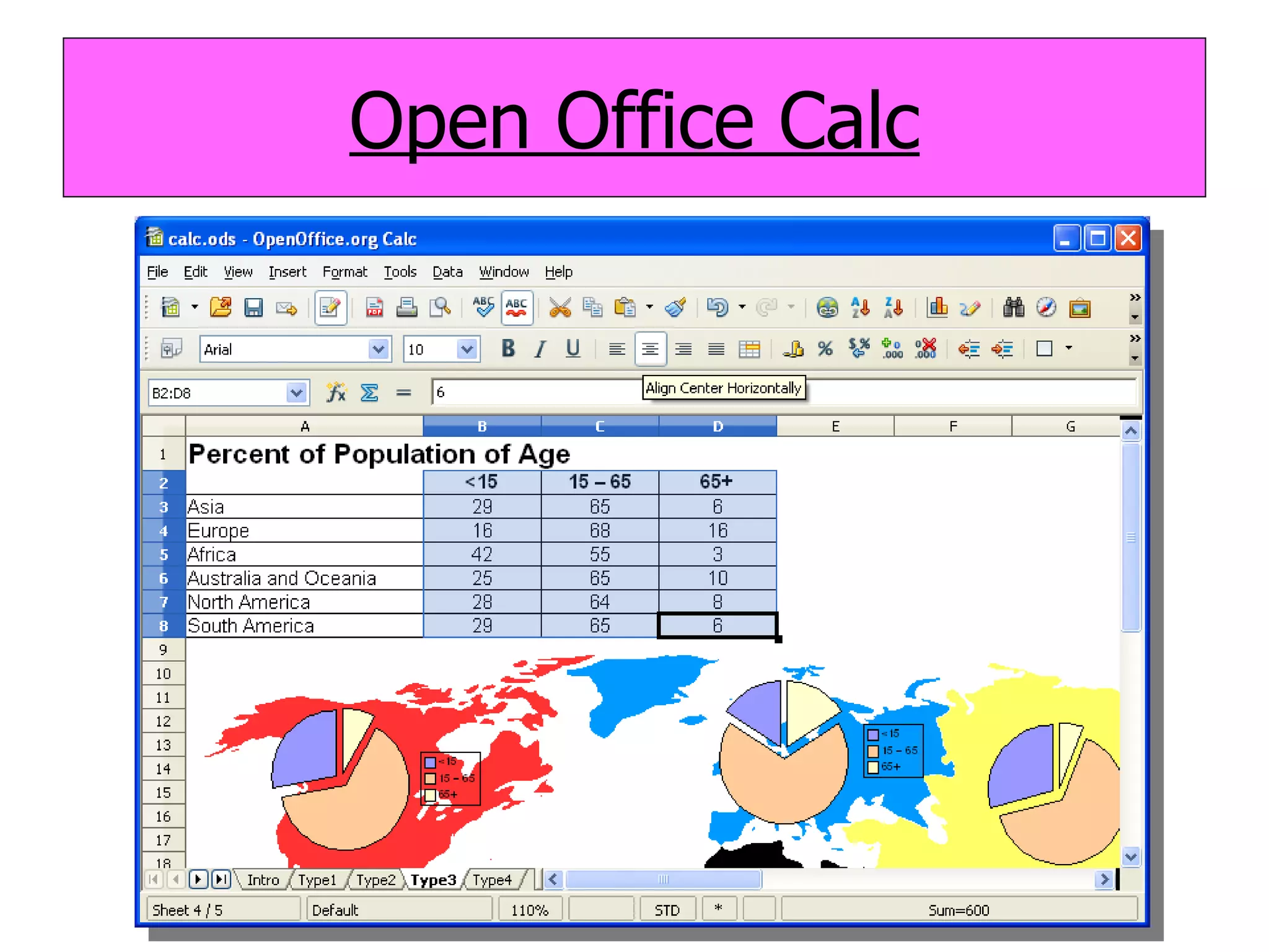 Open Office Calc 