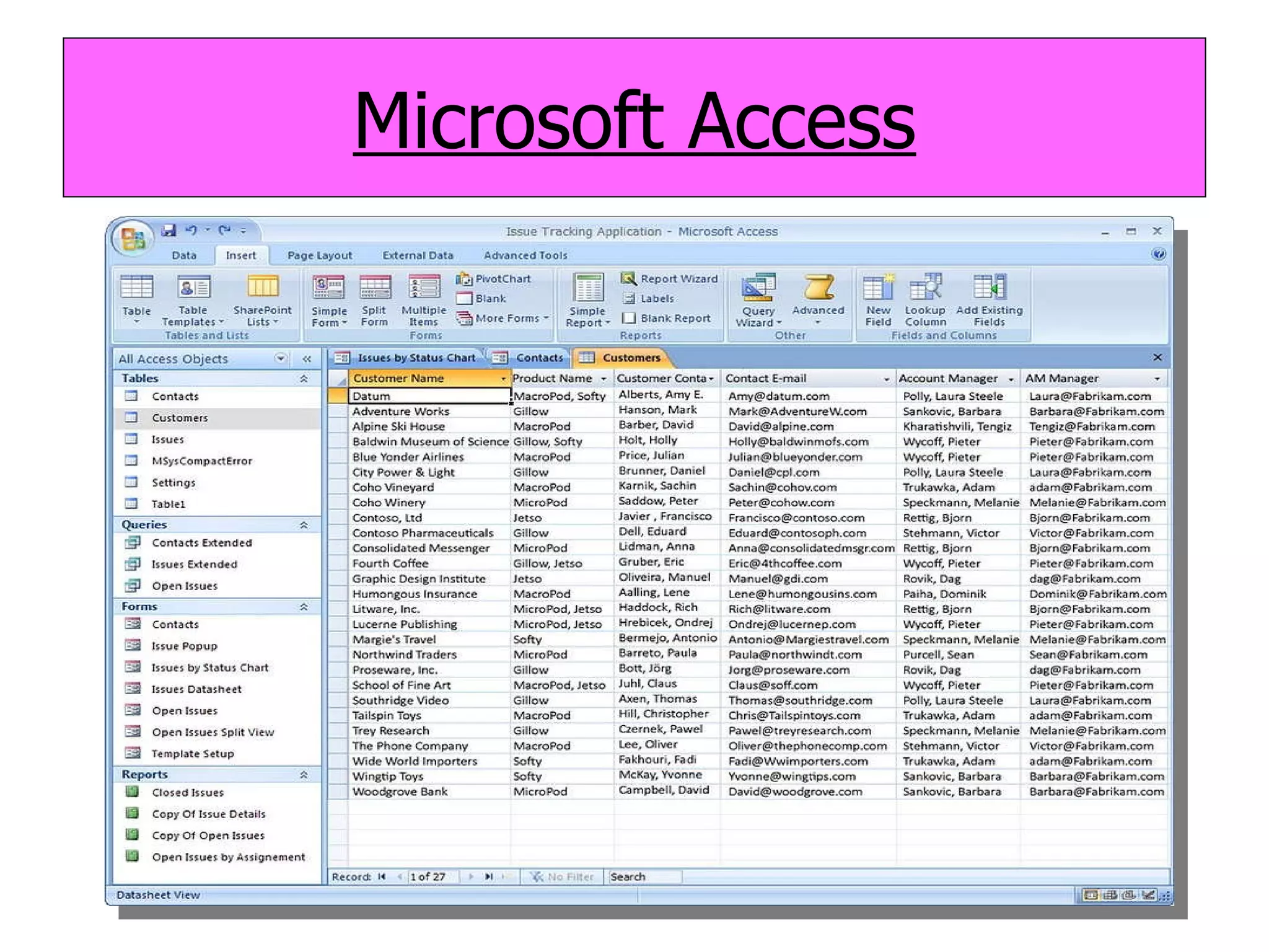 Microsoft Access 