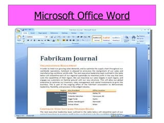 Microsoft Office Word 