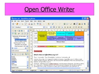 Open Office Writer 