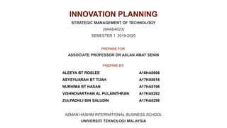 Chapter 3: Innovation Planning