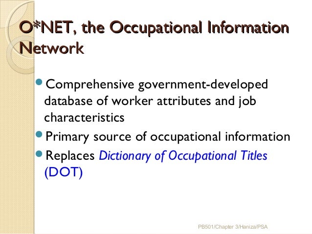 Dictionary Of Occupational Titles Slot Machine