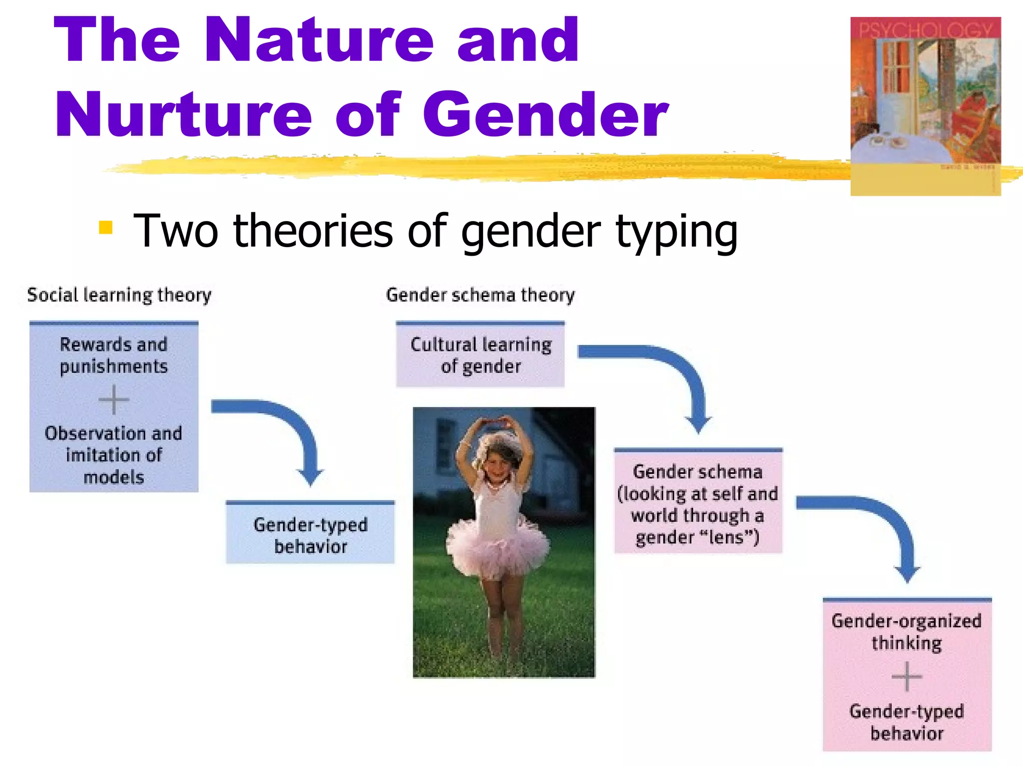 The Nature and
Nurture of Gender
  Two theories of gender typing
 