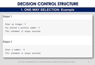 Fundamentals of Algorithms and Decision-Making Structures in ...