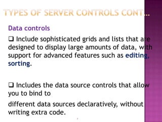 Ch3 server controls | PPTX