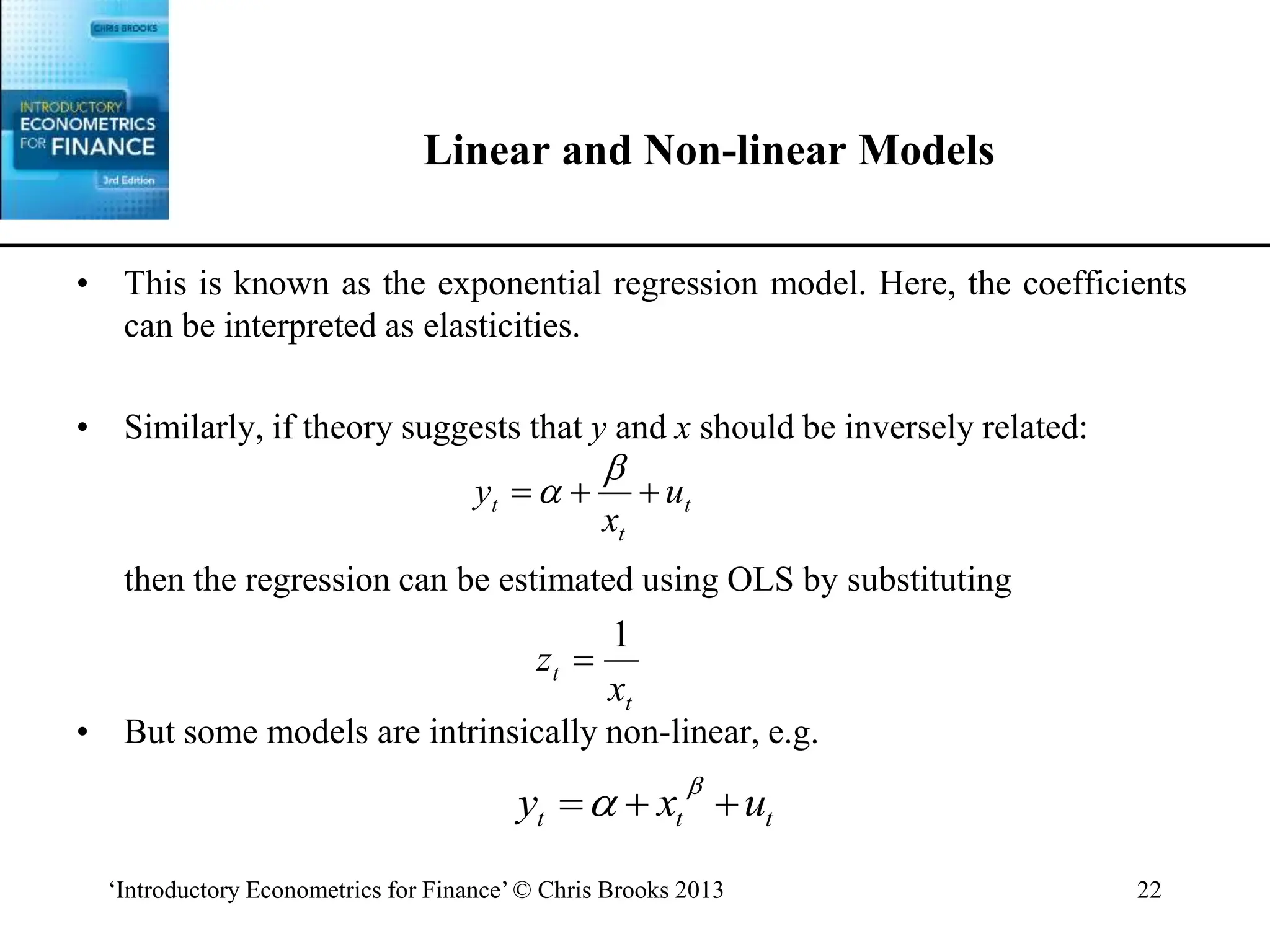 A brief overview of the classical linear regression model | PPT