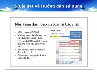 5.Cài đặt và Hướng dẫn sử dụng 
 