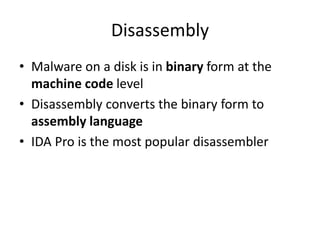 Practical Malware Analysis: Ch 4 A Crash Course in x86 Disassembly | PPTX