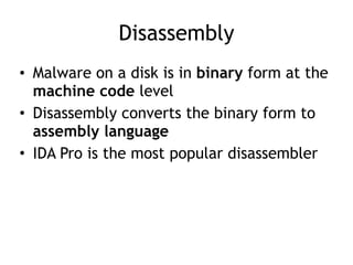 CNIT 126 4: A Crash Course in x86 Disassembly | PDF