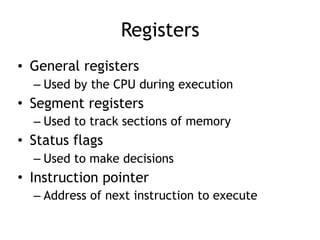 CNIT 126 4: A Crash Course in x86 Disassembly