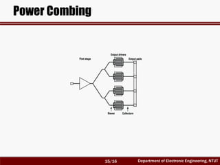 Department of Electronic Engineering, NTUT
Power Combing
15/16
 