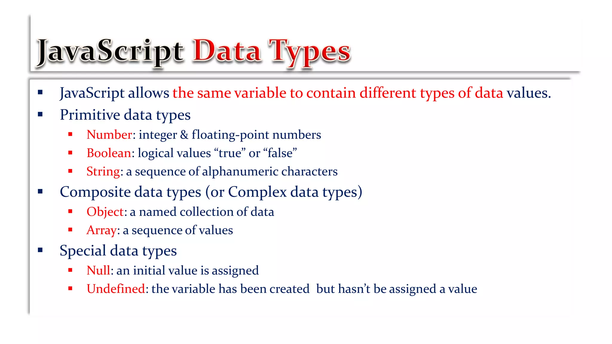 Introduction to Javascript | PPT