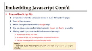 Introduction to Javascript | PDF