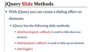 Introduction to jQuery | PDF