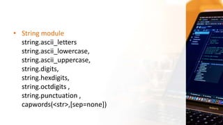 CBSE-Class 12-Ch4 -Using Python Libraries - SasikalaJayaprakash | PPTX ...
