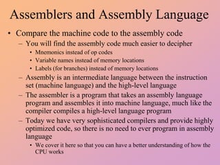 Assembly Code Vs Python Code Side By Side Comparison ch4.ppt
