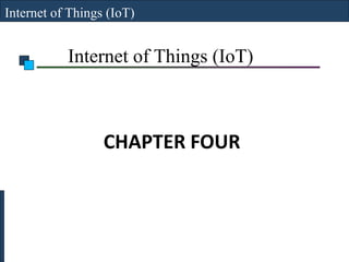 Internet of Things (IoT)
CHAPTER FOUR
Internet of Things (IoT)
 