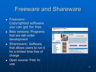 SOFTWARE APPLICATIONS for computer theoy | PPT