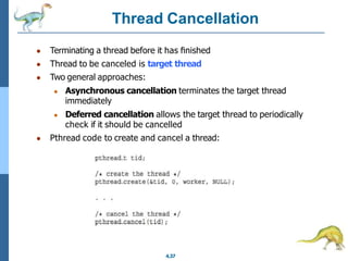 Operating systems - Introduction to Threads | PPTX