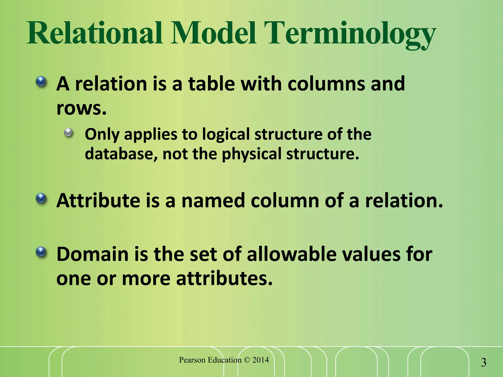 relational model database management system | PPT