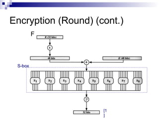 The Data Encryption Standard (DES) algorithm | PPT