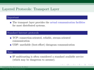 Comprehensive Overview of Communication Protocols in Distributed ...