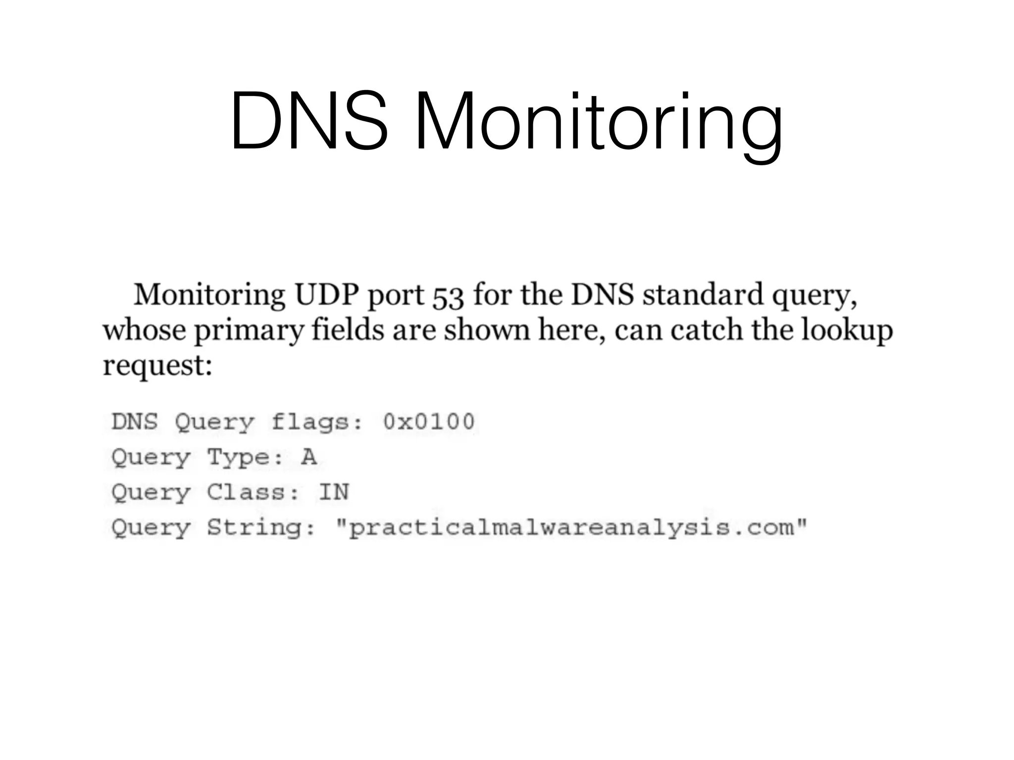 DNS Monitoring
 