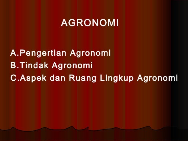 Agronomi